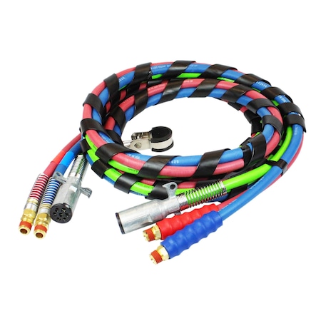 Phillips Hose Assy, Abs Elect And Air, 3-In-1, 12 In., W/ Zinc Die-Cast Plugs 30-2151